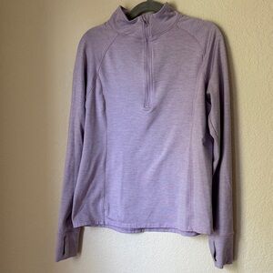 DSG Kids Lavender Quarter-Zip Sweatshirt